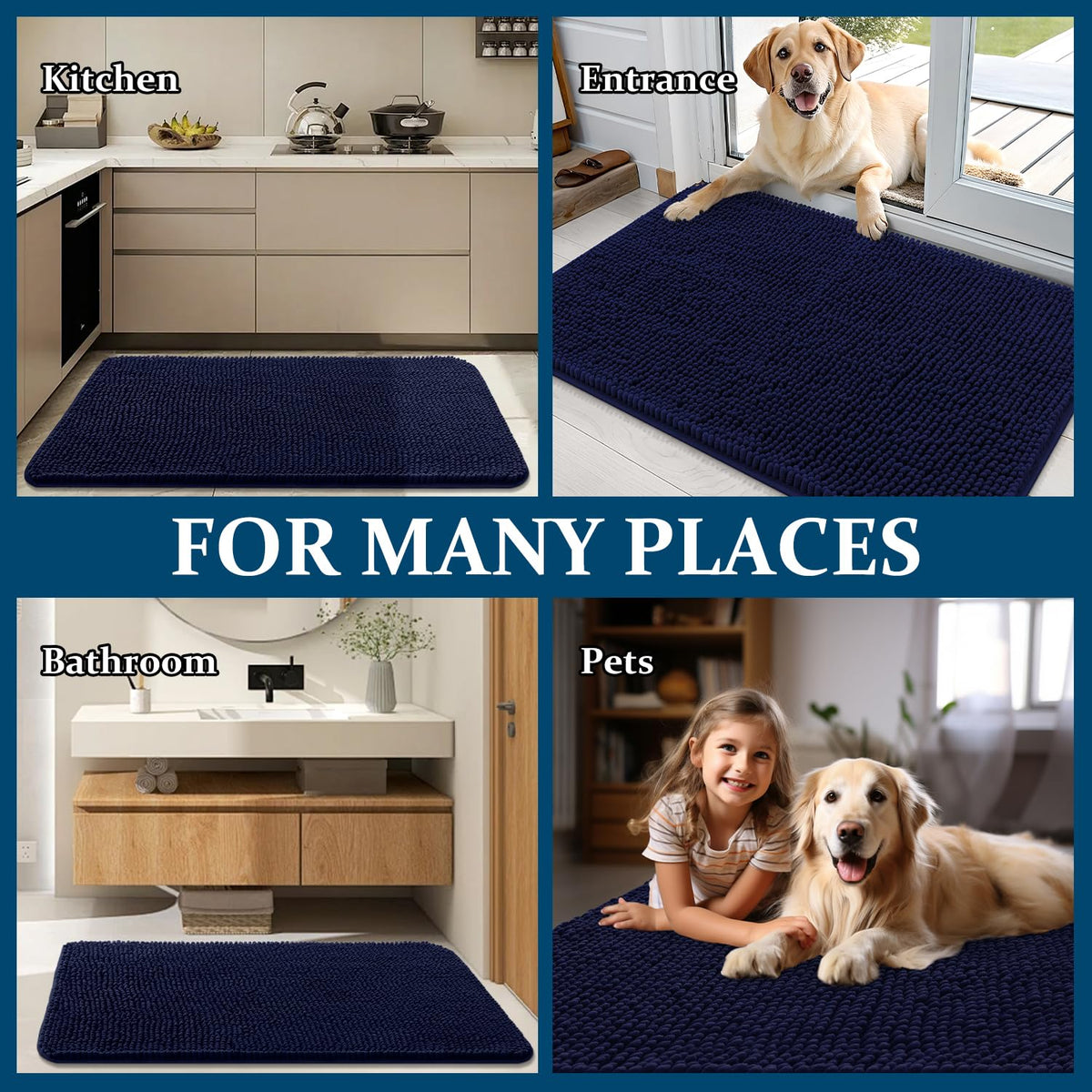 OLANLY versatile mat for entryways, crates, and car use