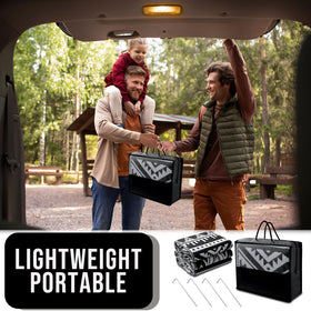 OLANLY lightweight foldable rug with carry bag for easy transport