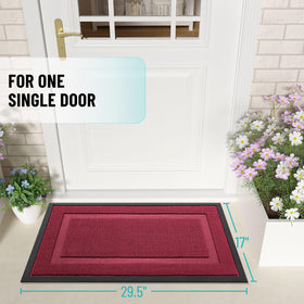 OLANLY front door mat captures dirt and moisture to keep floors cleaner.