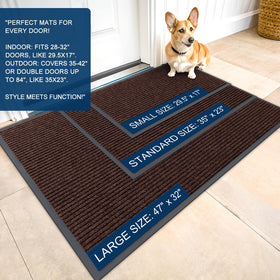 OLANLY door mat close-up texture shows durable fibers for long-lasting use.