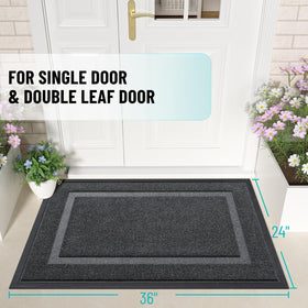 OLANLY front-door mat dirt-moisture trap keeps entryway clean.