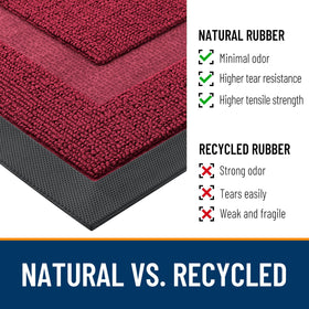 OLANLY easy-to-clean mat supports quick vacuuming or hose rinse.