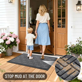 OLANLY front door mat indoor outdoor versatility suits entryways, kitchens, or patios.