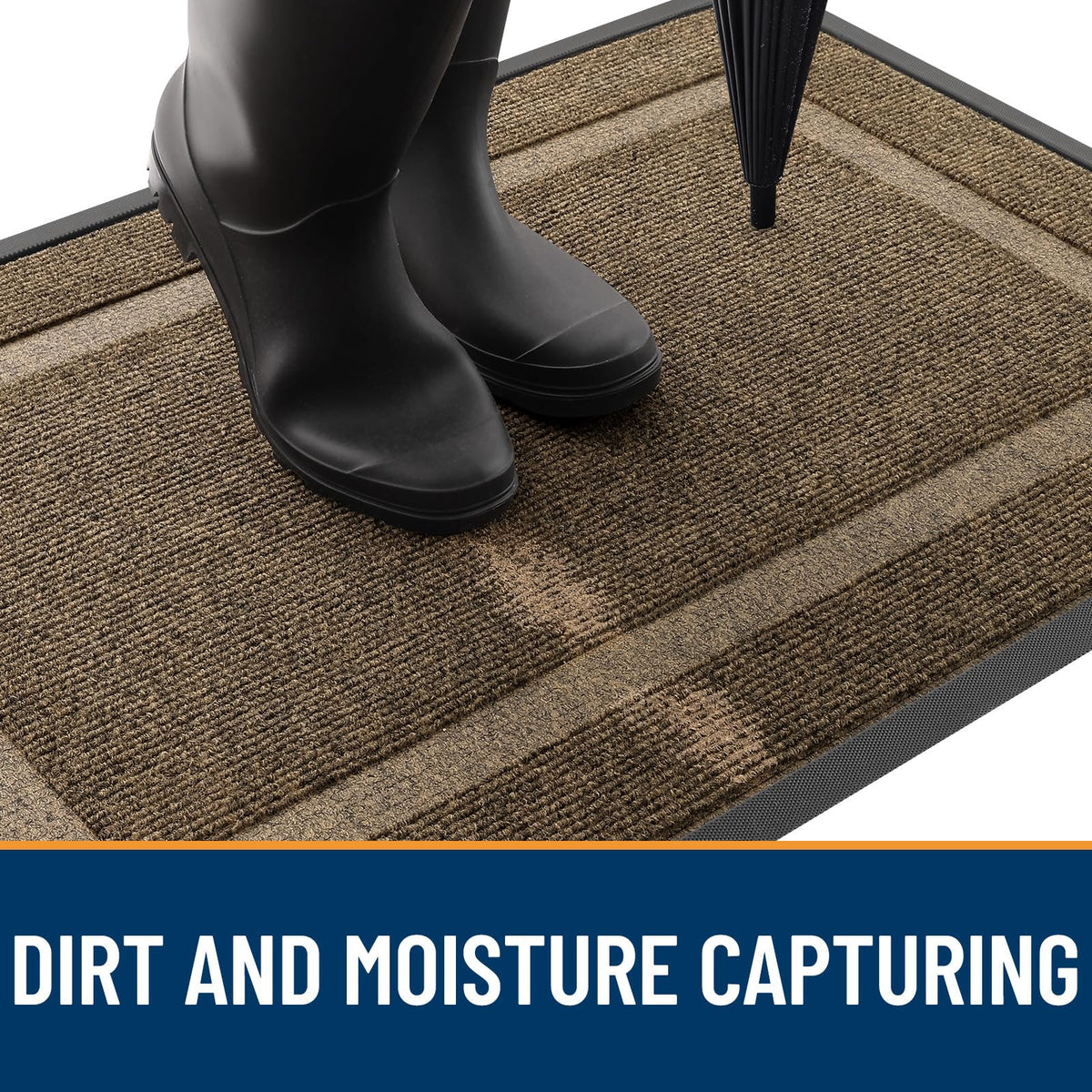 OLANLY mat suits indoor and outdoor spaces for busy entryways.