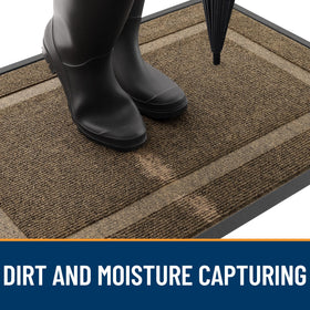 OLANLY mat suits indoor and outdoor spaces for busy entryways.