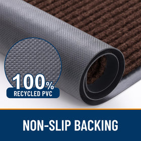 OLANLY door mat low-profile clearance enables smooth door operation.