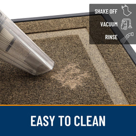 OLANLY low-profile door mat glides under doors smoothly.