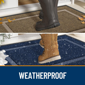 OLANLY doormat with natural rubber backing demonstrates durable, low-odor performance.