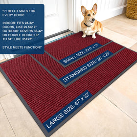 OLANLY front door mat texture closeup shows surface detail and rugged feel