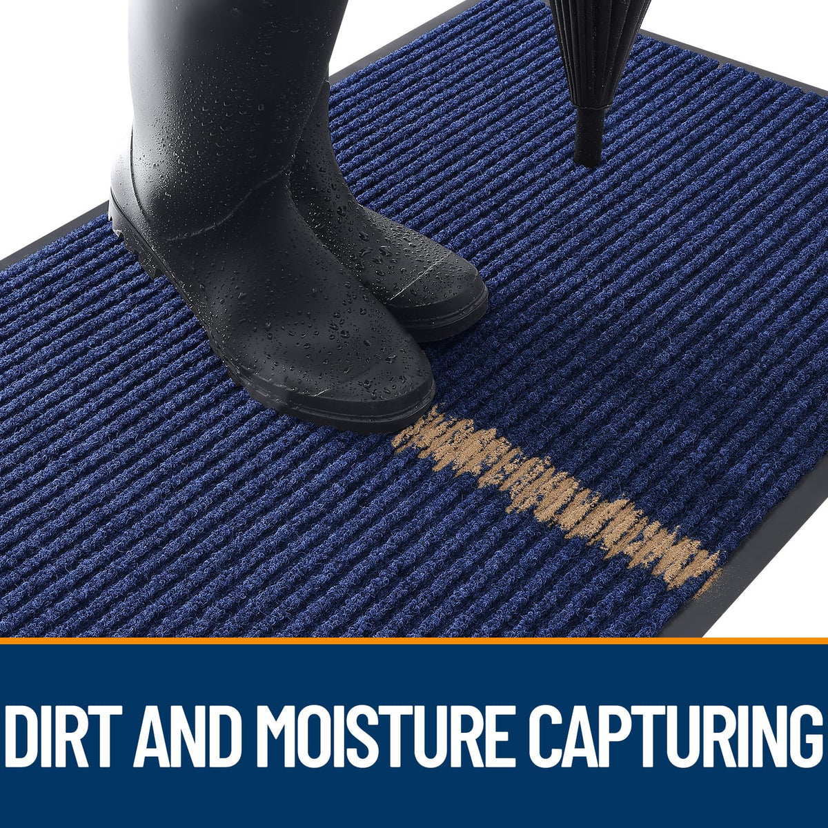 OLANLY Heavy-duty Entrance Mat absorbs moisture and dirt for cleaner floors