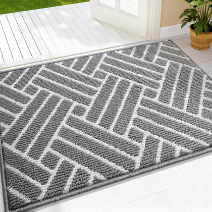 OLANLY indoor door mat overall view showing clean entryway and modern look
