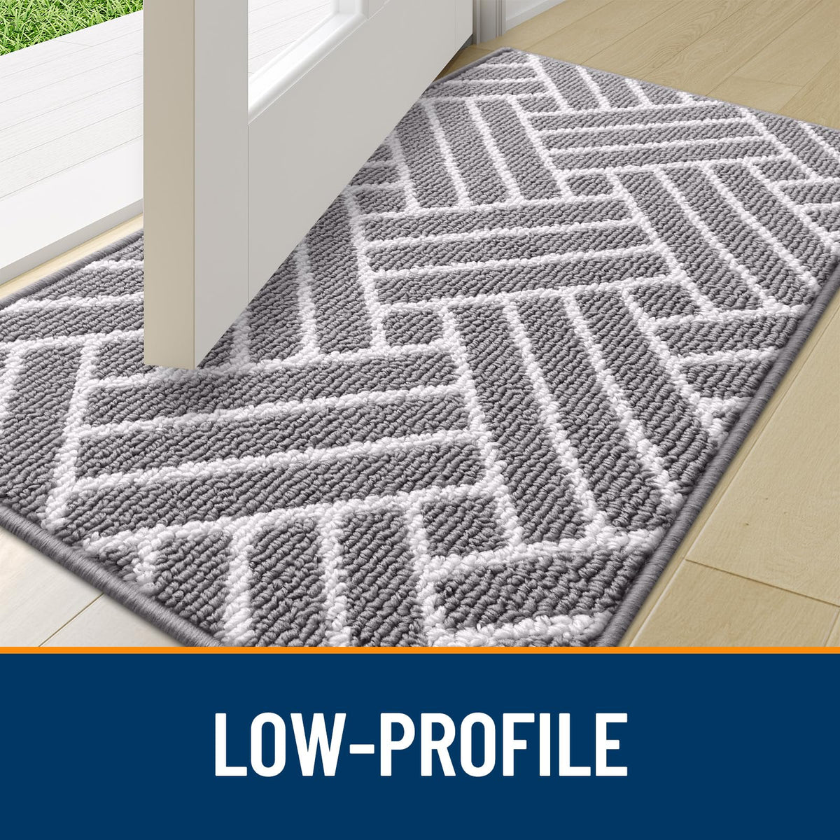 OLANLY mat is easy to clean by shaking, sweeping, or hose washing.