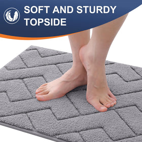 OLANLY Indoor Door Mat pattern-design adds style while trapping dust and dirt.