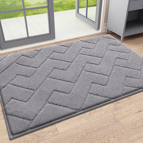 OLANLY Indoor Door Mat water-absorption helps protect floors from moisture.