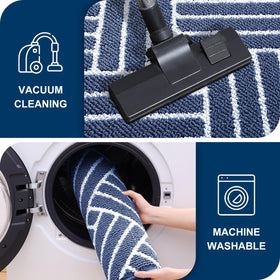 OLANLY indoor mat is easy to clean with hose or machine wash.