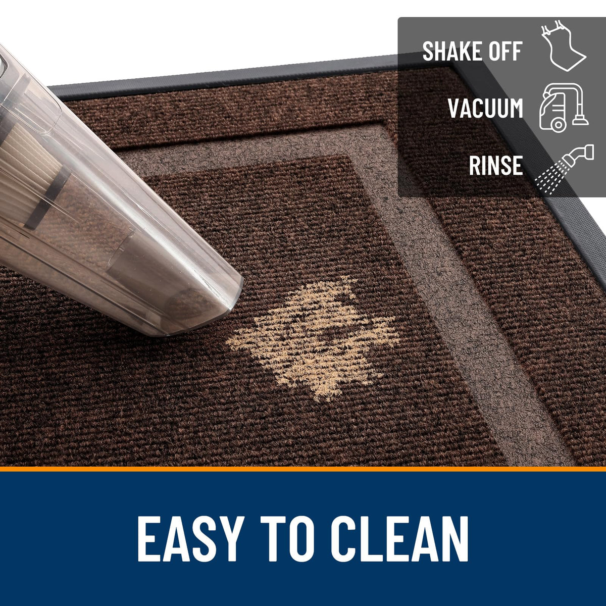 OLANLY indoor-outdoor entrance mat suits busy foyers and patios