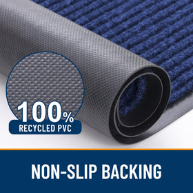 OLANLY Low-profile Doormat keeps clearance for smooth door operation