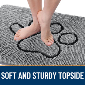 OLANLY low-profile doormat fits doors without snagging