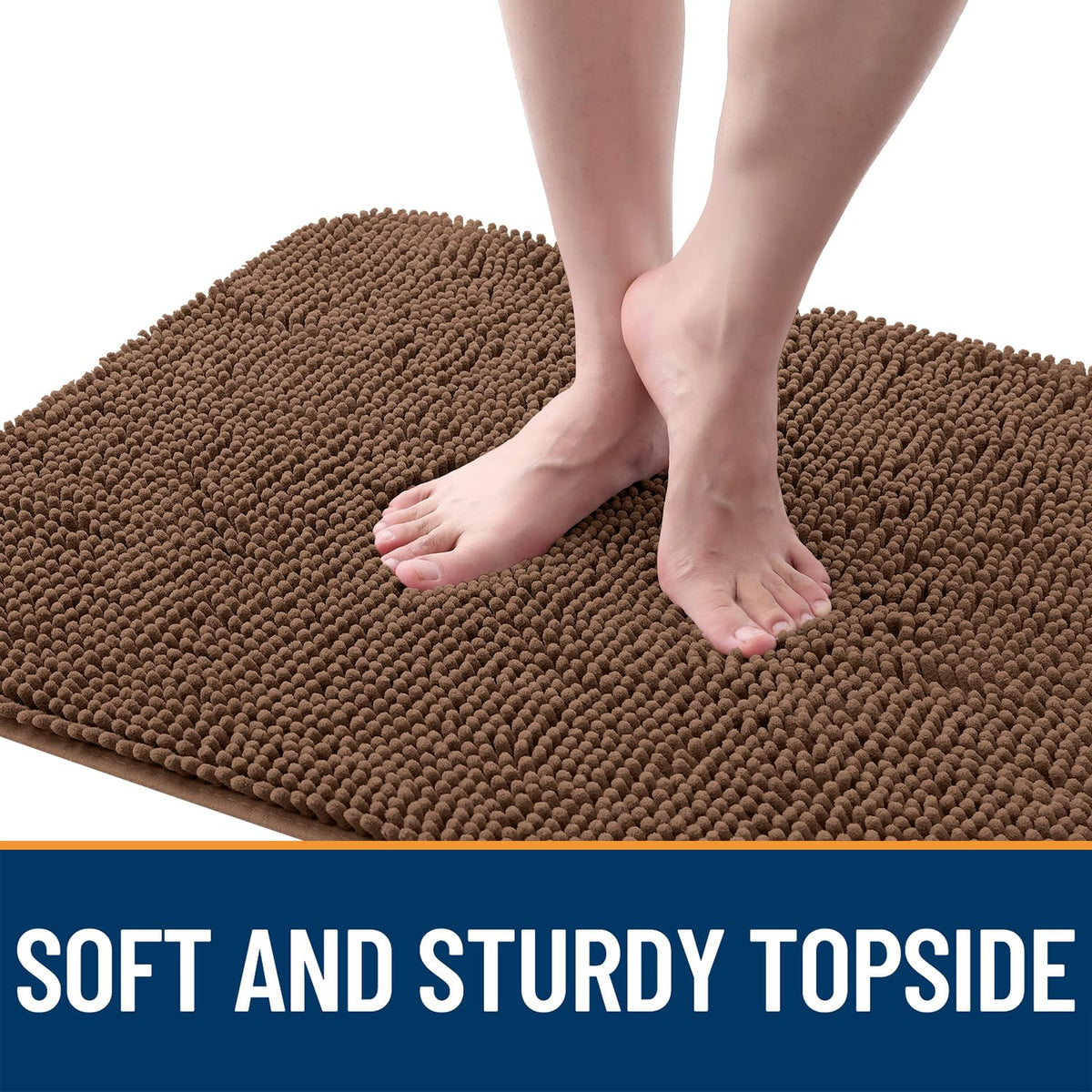 OLANLY low-profile design fits under doors without obstruction.