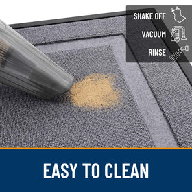 OLANLY indoor-outdoor mat protects interior floors in busy entryways.