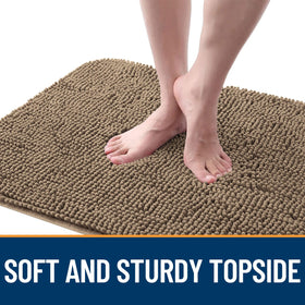 OLANLY mat features a non-slip rubber base to prevent slipping