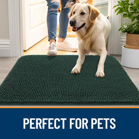 OLANLY mat under-bowls protects floors during feeding