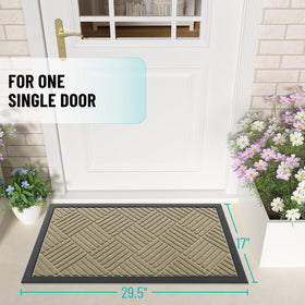 OLANLY durable natural rubber backing provides slip resistance and floor protection