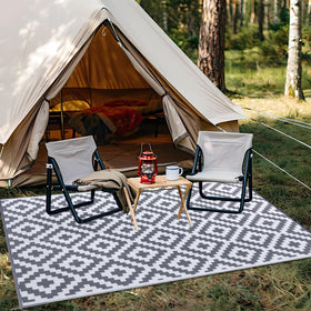OLANLY Compact-storage rug fits in small spaces for camping and RV trips