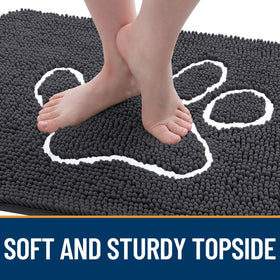OLANLY non-slip rubber base prevents shifting on dry surfaces.