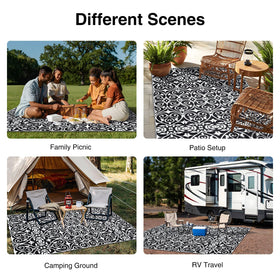 OLANLY lightweight rug, foldable for travel and storage.