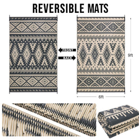 OLANLY reversible boho pattern rug for quick style refresh.