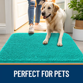 OLANLY washable dog door mat easy to clean and quick to dry