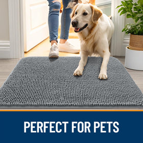 OLANLY washable dog door mat for easy, quick-clean maintenance.
