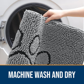 OLANLY washable dog mat is easy to clean and quick to dry