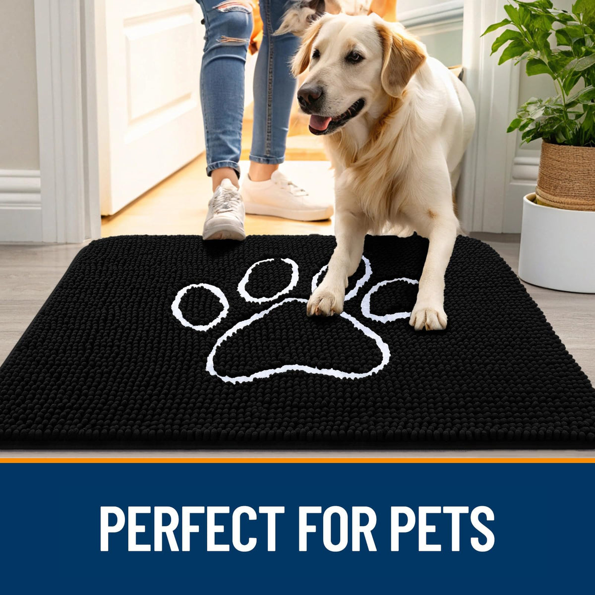 OLANLY washable indoor-outdoor mat; easy care and quick dry