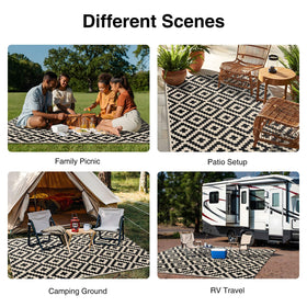 OLANLY stain-resistant, easy-clean outdoor mat for busy outdoor spaces.