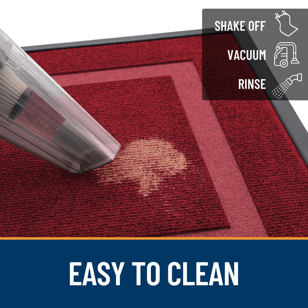 OLANLY entrance mat suitable for indoor and outdoor use.