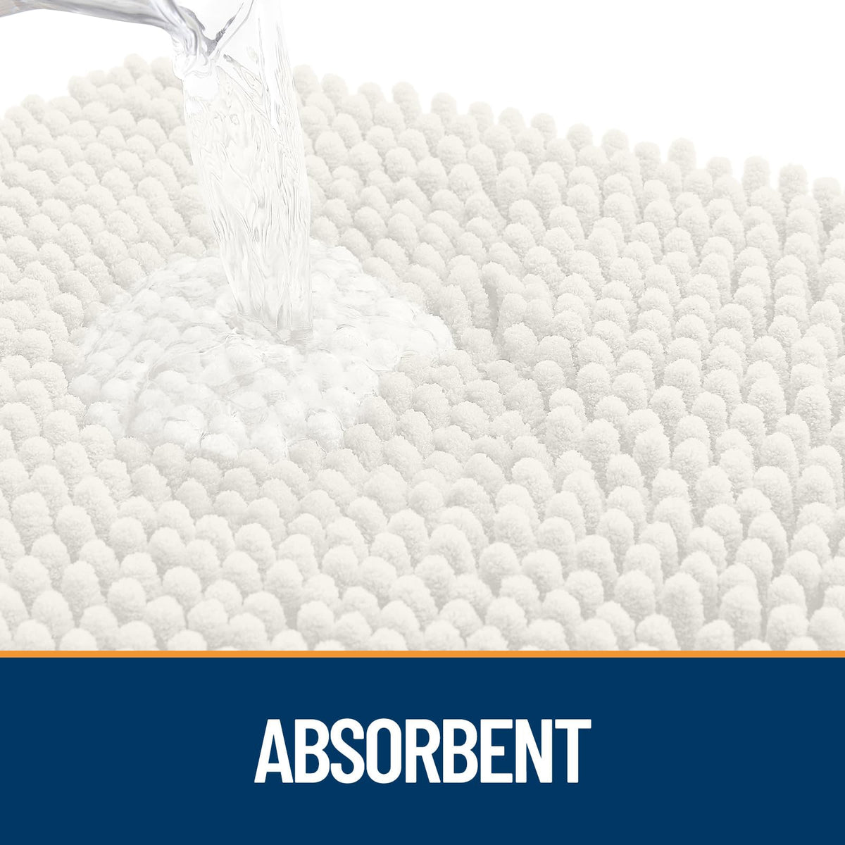 OLANLY absorbent doormat traps dirt and moisture at entryways.