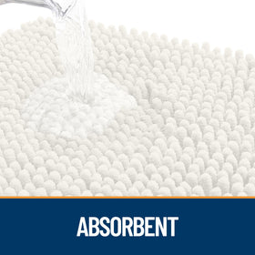 OLANLY absorbent doormat traps dirt and moisture at entryways.