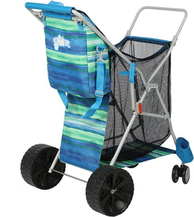 Old Bahama Bay Beach Cart supports up to 100 lbs of gear.