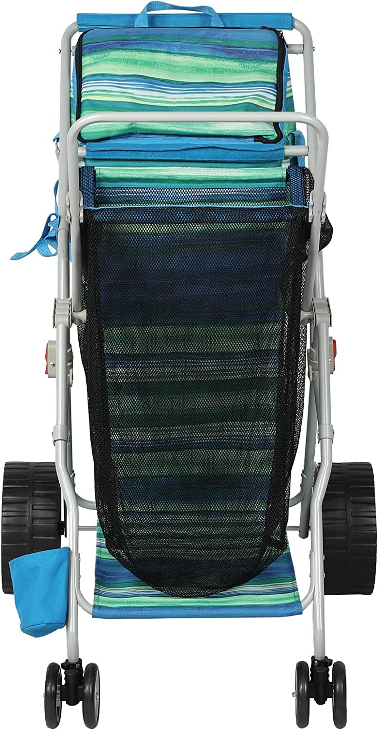 Old Bahama Bay Beach Cart chair holder for easy seating setup.