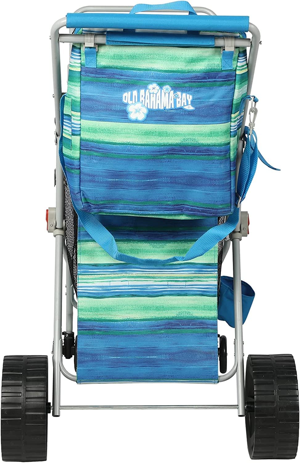 Old Bahama Bay Beach Cart four-wheel design glides over sand