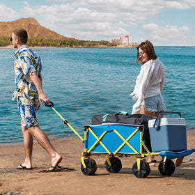 Old Bahama Bay Beach Wagon side mesh pockets store extra gear for quick access