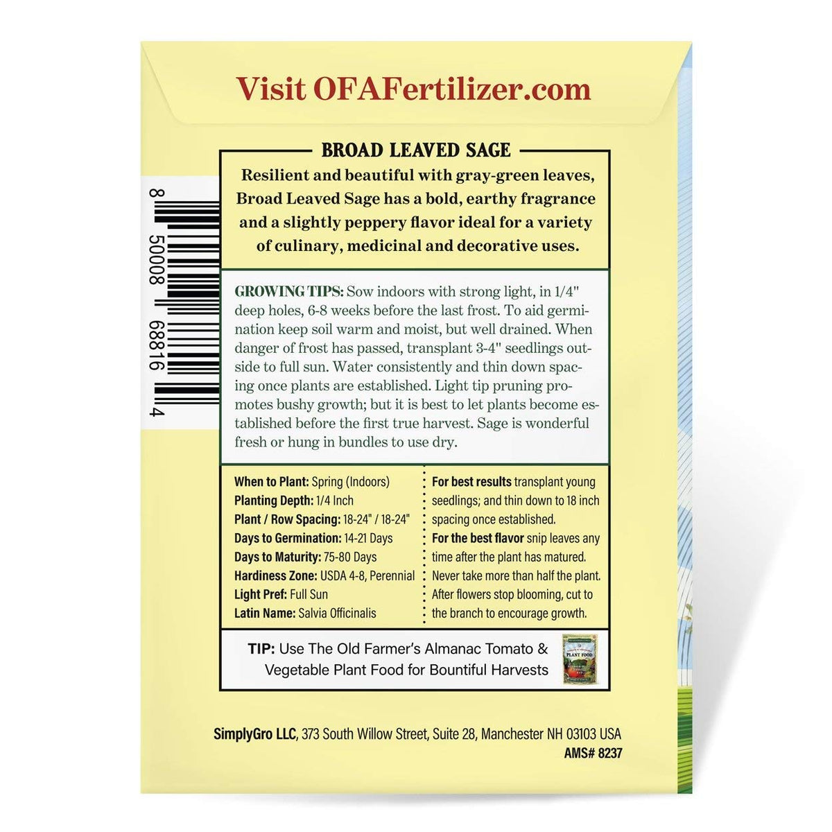 The Old Farmer's Almanac germination setup image shows warm, moist soil for strong sprouts.
