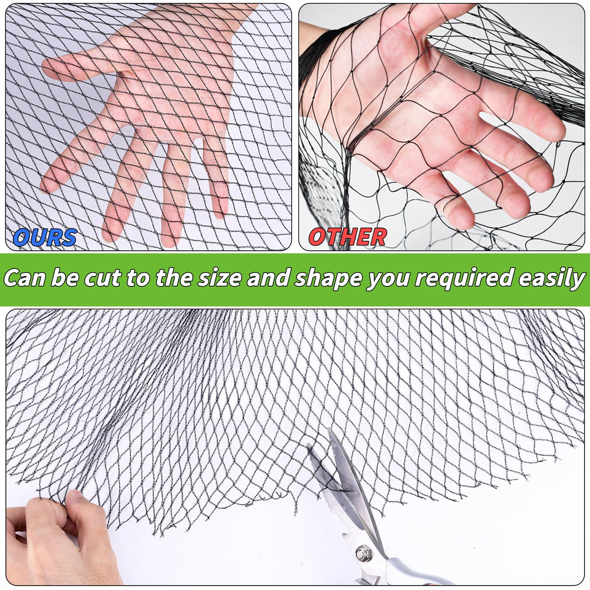 Oleitodh net covers fruit trees, vegetables, and flowers from pests.