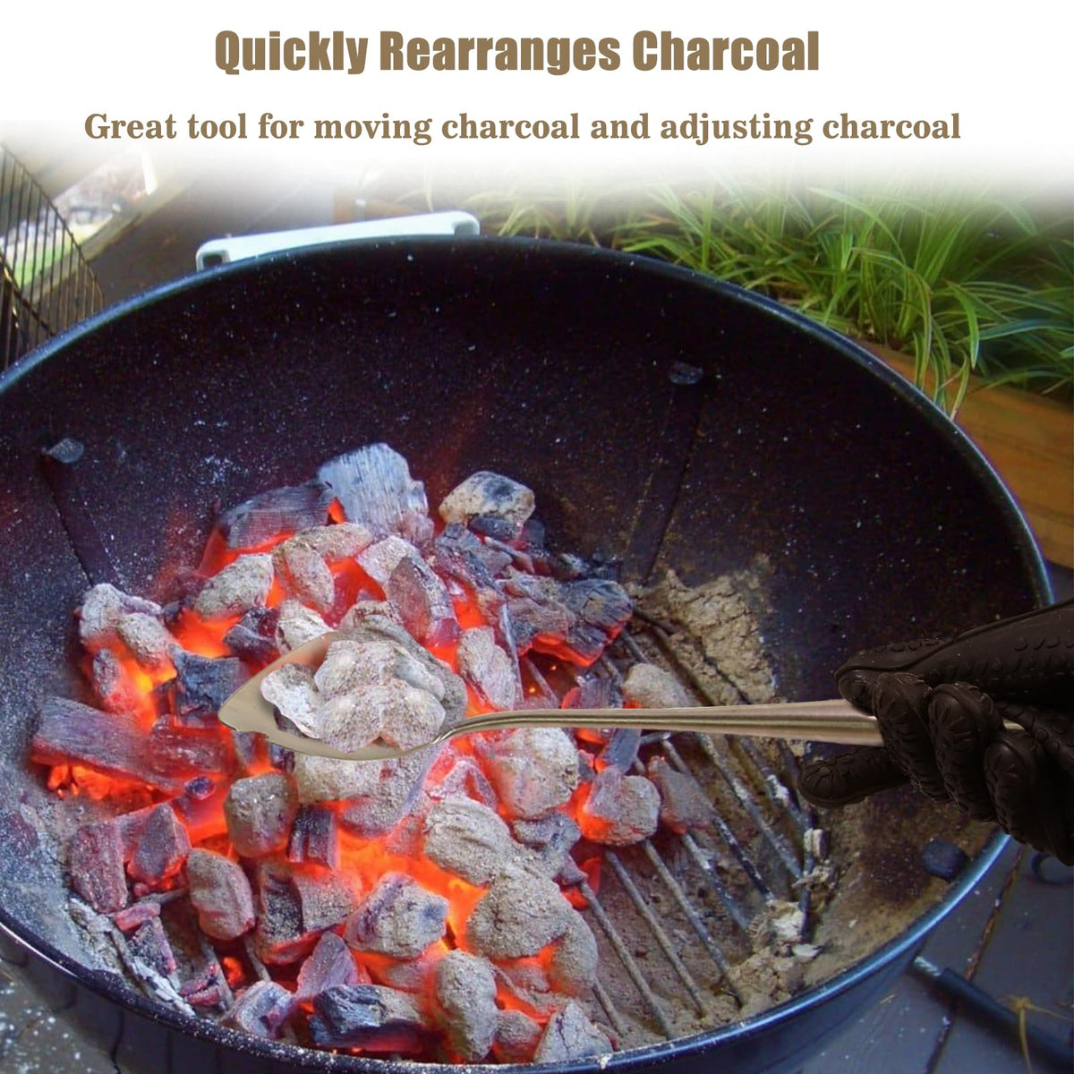 OLIGAI Ash rake with hanging hook for easy storage