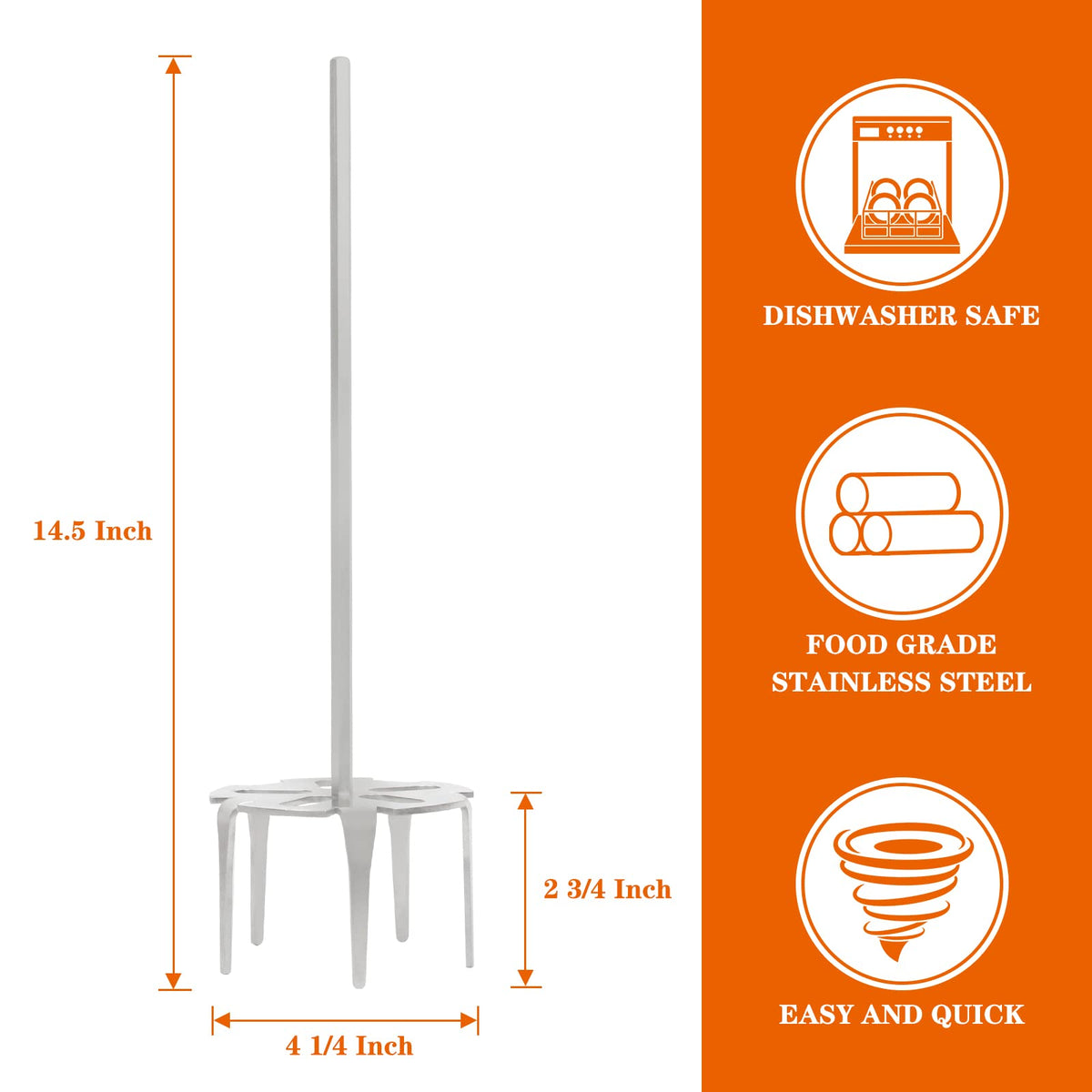 OLIGAI Pork Puller with hand drill compatibility for quick shredding.