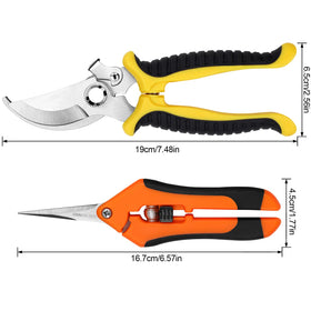 Oligei pruning shears bypass blade for clean pruning.