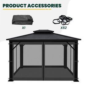 OLILAWN 10x10 size fits most gazebos; confirm frame compatibility.