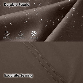 OLILAWN water-repellent polyester fabric close-up highlighting UV protection and durability